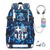 Universal Student Schoolbag, Football Periphery, Large-Capacity Backpack, Leisure Travel Bag With Usb Charging Port