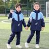 2025 Winter Waterproof School Uniform Windbreaker & Sportswear Set - Warm, Outdoor, Three-Piece for Students.
