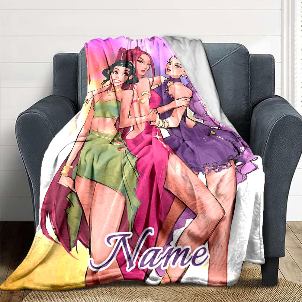 Custom Name Hunter'S Purple Dream Party Blanket For Couch Bed Plush Cozy Fuzzy Blanket Super Soft Warm Blankets For Fall And Winter 0916206