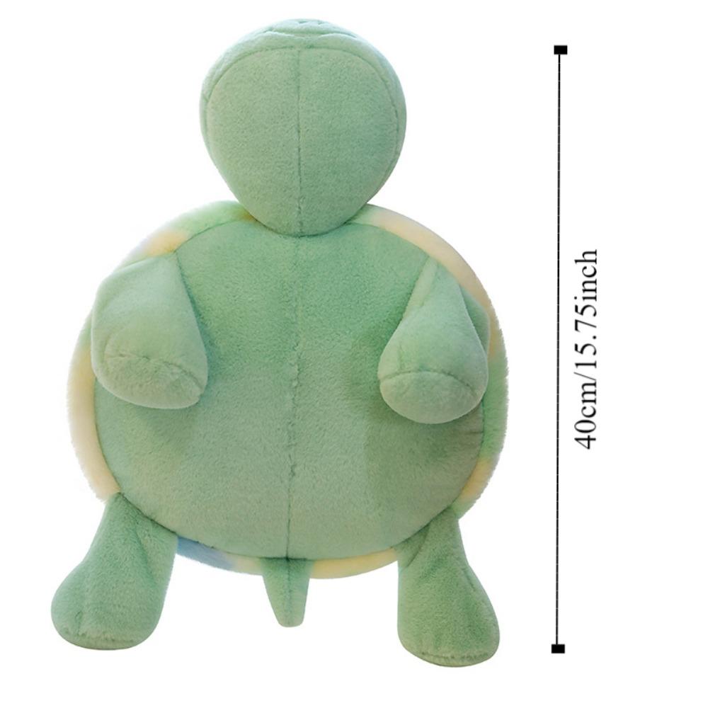 Flauschiges Grünes Schildkröten Plüschtier Stoffpuppe Meeresschildkröte Tierpuppe Geschenk für Kinder