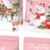 12x Christmas Gift Paper Bags Storage Present Bags with Stickers Multifunction
