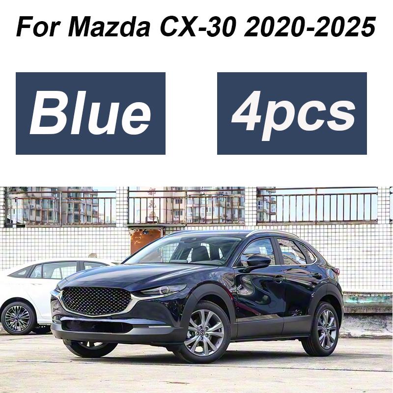 For Mazda CX-30 Accessories 2025 -2025 4PCS Painted Car Front Mudguards Splash Guard Rear Muds Fender Wheels Car Accessories