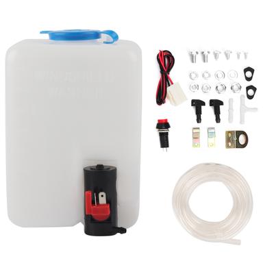 Kit Lavaparabrisas Universal Bomba de Limpieza 12V 1.8L Depósito Limpiaparabrisas