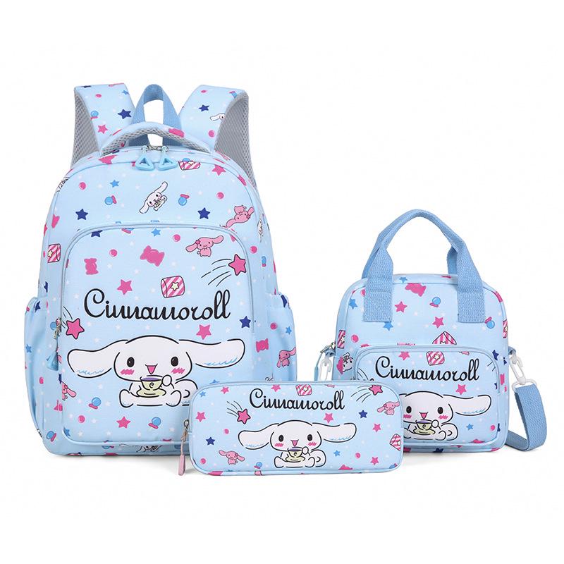 

Three-Piece Children s Backpack Set: Cute KT Cat Backpack with Shoulder and Crossbody Bags for Kids Ages 6-12 синий