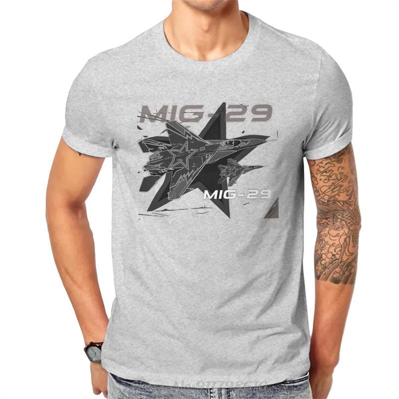 MIG-29  Round Collar Russian USSR CCCP Fabric Classic T-Shirt Men Tops Fashion Oversized cotton tops tees Fitness t shirt