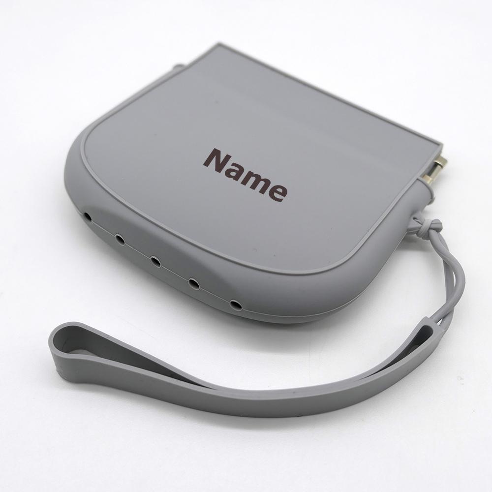 Non-Toxic Free Name Printing Surprise Gift Baby Storage Box Pacifier Case Silicone Bag More Thoughtful And Unique