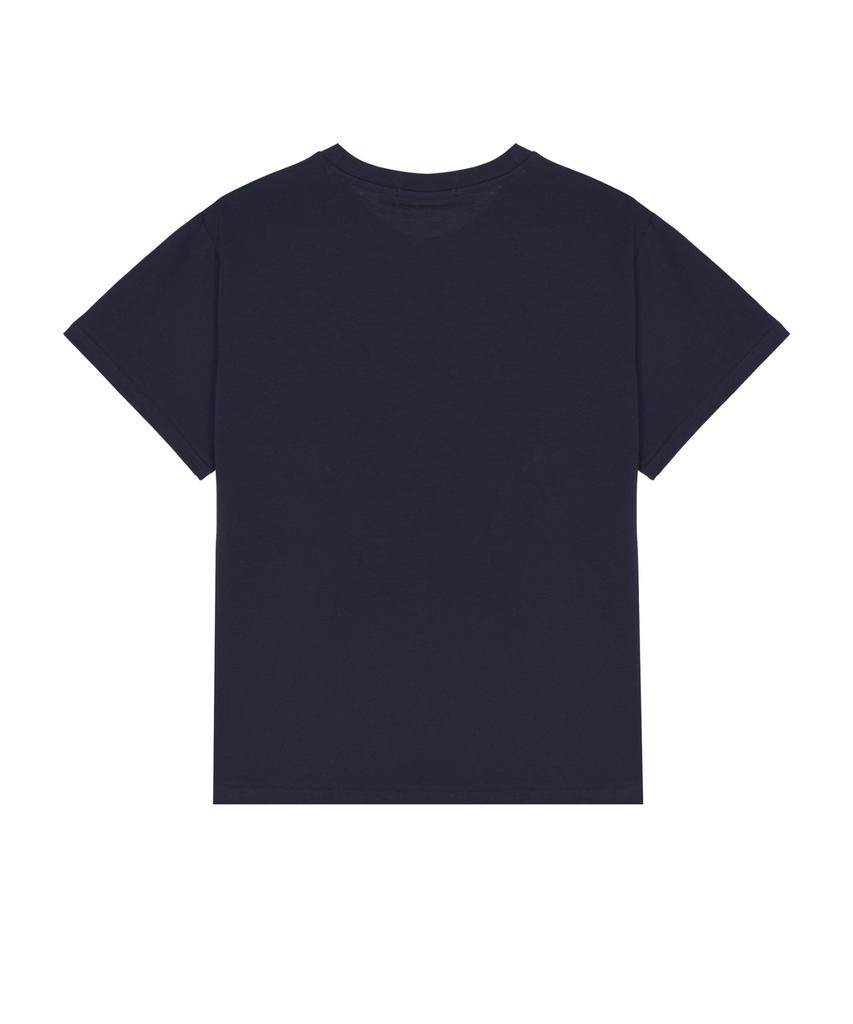 Nigaennikol Nicole Rose Sleeve Top_Navy Cream