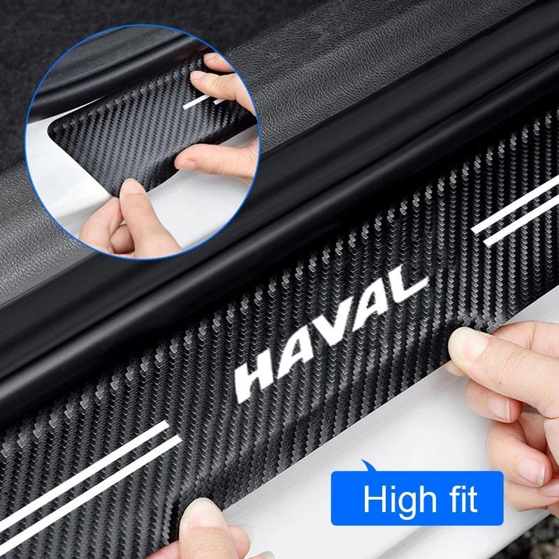 BGZ1 Auto Threshold Guard SEAMETAL Car Stickers Door Edge Protector For Haval H1 H2 H3 H6 H7 H9 M6 F7X Jolion Great Wall Accessories