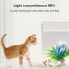 Yousheng Betta Fish Tank Aquarium Non-Slip Base 360 Degree Viewing Transparent High Light Transmittance Aquarium for Study Room Desktop Office Home