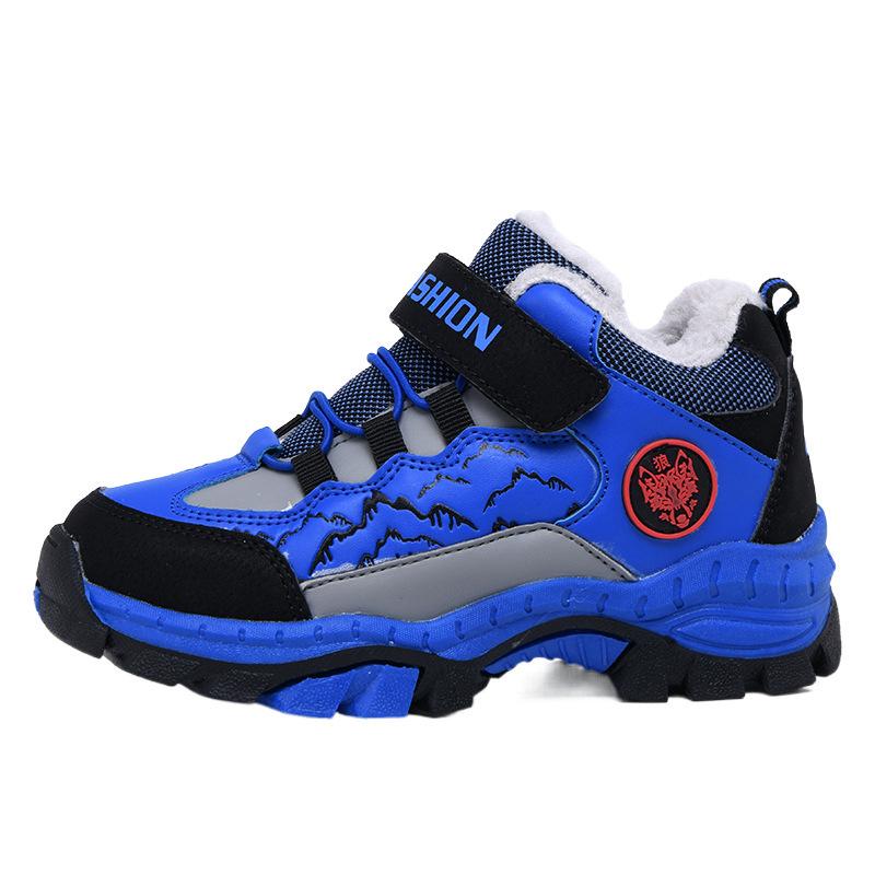 Kinder Baumwollschuhe 2025 Winter neue Jungen Sportschuhe Samt mittlere und ältere Kinder Baumwollschuhe Kinder Wanderschuhe Stahlkrallen