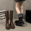 But Knee Boots, Children's Models, Small Autumn and Winter Women's Boots, Thick-soled Medium-soled Martin Boots, Tall Knights, Thin Boots