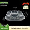 Kangjiejiaxin 700ml 4-Compartment Microwavable Disposable Food Containers, 150 Sets