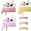 1 Packung, Gradient Pastell Rosa/Lila/Gold Einweg-Tischdecke für rechteckige Tische - Perfekt für Hochzeit, Geburtstag und Party
