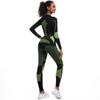 Seamless Yoga Sets Nessaj Women Long Sleeve Gym Fitness Suits Nylon Knitted High Waist Running Sportswear