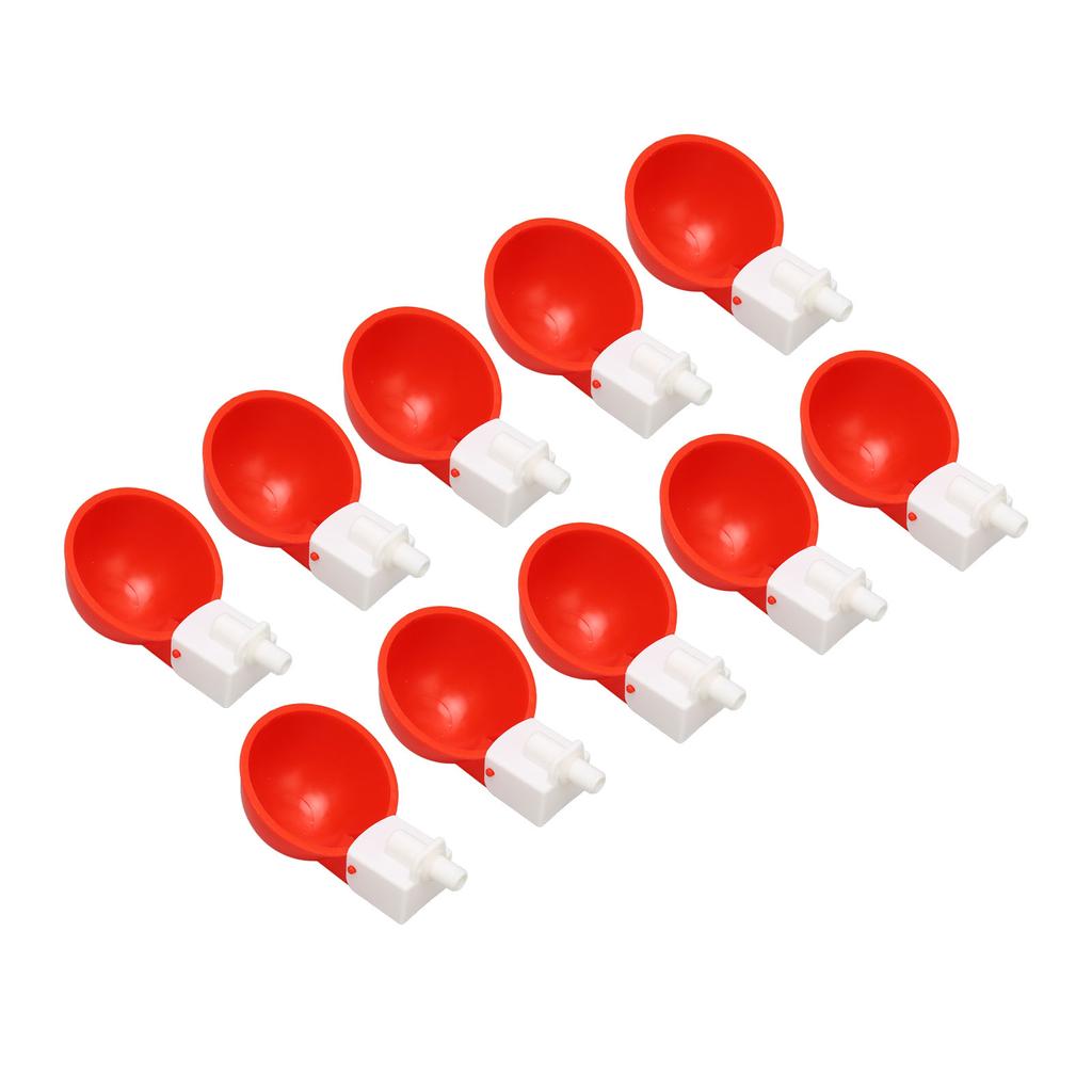 10pcs Chicken Waterers Small Automatic Poultry Watering Feeder Cups for Chickens Ducks Geese