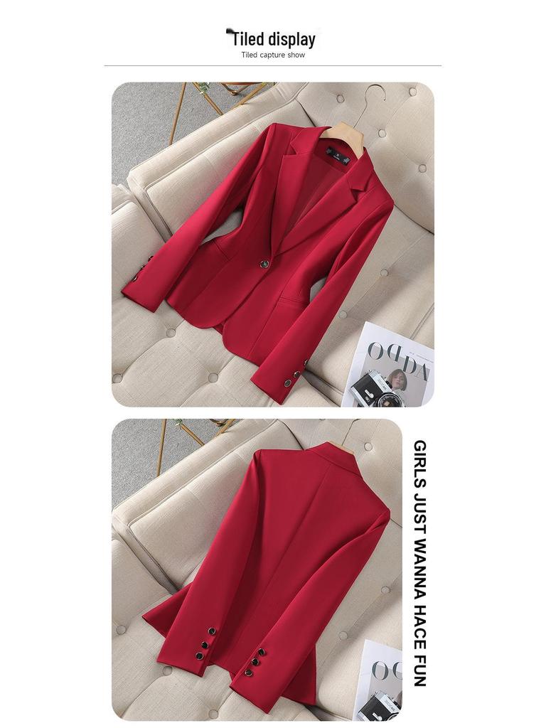 Women's 2025 Spring/Autumn Blazer - Fashionable Versatile Workwear