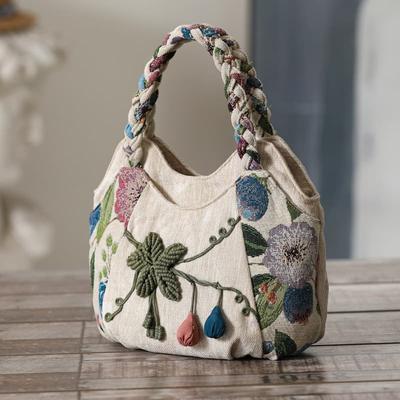 Boheme Håndlavet Blomster Håndtaske