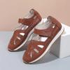 Ladies Shoes 2025 Brand Closed Toe Women's Sandals Casual Summer New Plus Size Hollow Out Light Flat Low Heels Zapatos
