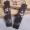 Chinese Style Wooden Color Painted Bookmark Retro Carving Ebony Book Clip Pagination Mark Creative Students Gift Learning Statio
