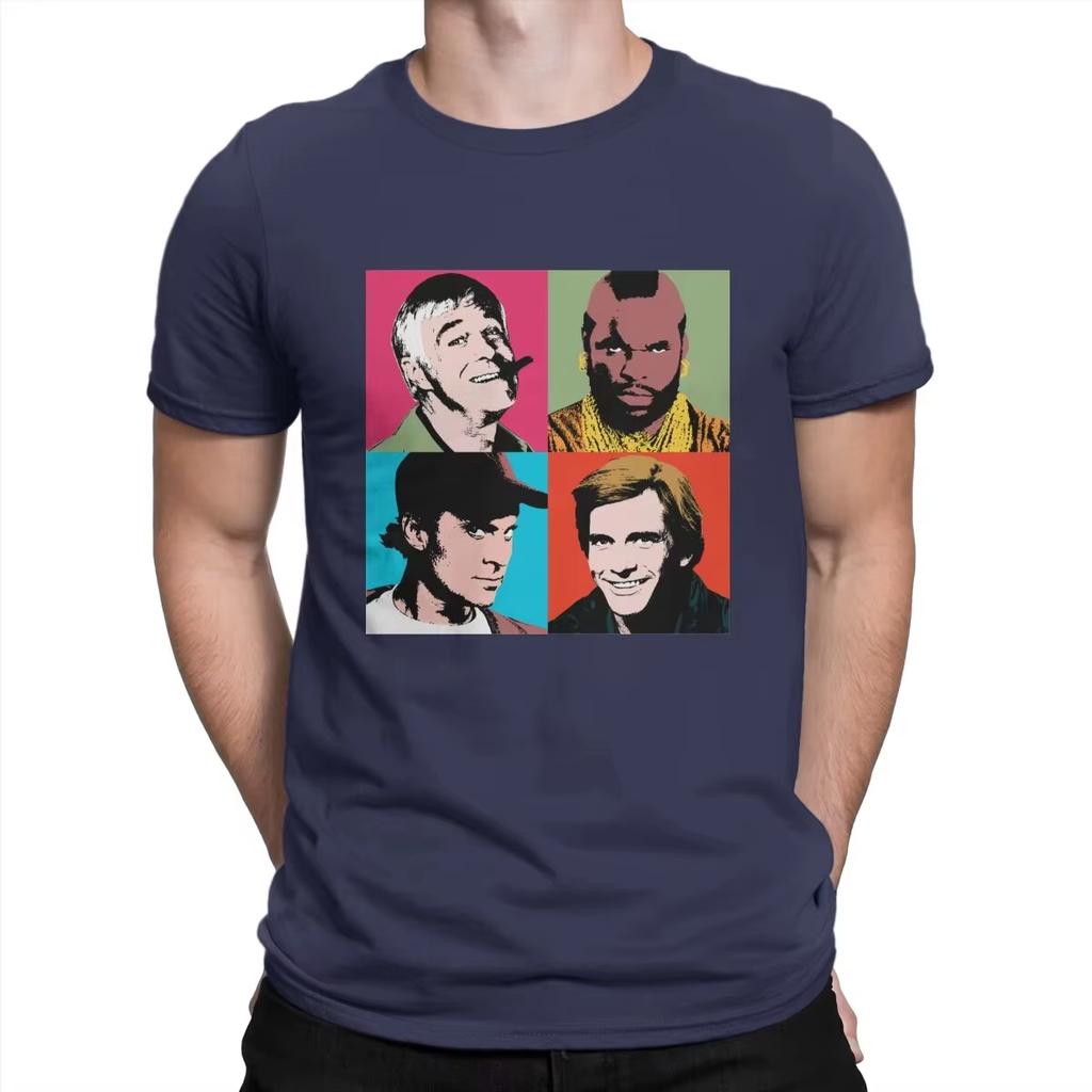 Le Nouveau T-shirt Ateam Pour Unisexe Mashup TV Années 80 Col Rond T-shirt Basique Personnaliser Cadeau Vêtements Vêtements d'extérieur