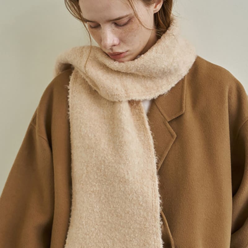 Ssecondo Boucle long muffler, Rowan_3 colors