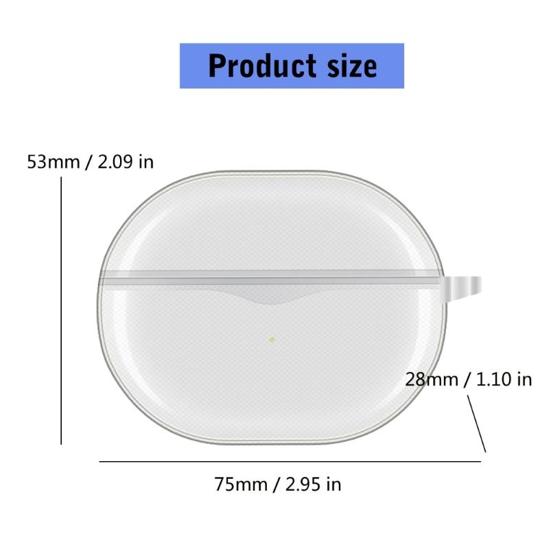 Clear Protective Carrying Case Shockproof for Air 4 Headphone Dustproof Housing Washable Scratchproof Sleeve