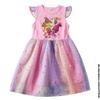 Children Cosplay Costume Trolls 2 Birthday Party Tutu Dress for Girls Sequin Top Pastel Clothing Kids Pink Vestidos 2 To 10 Year