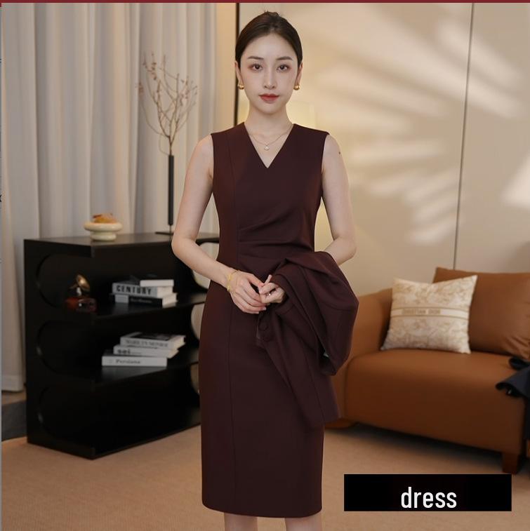 

Красный костюм-двойка Ankola профессионального кроя - Элегантный высококлассный модный юбочный комплект XL