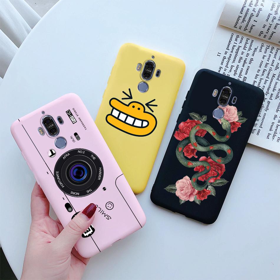 Silicone Case for Huawei Mate 9 10 Pro Soft TPU Protective Cute Butterfly Flower Phone Back Cover Mate9 Mate10 10Pro Case Fundas