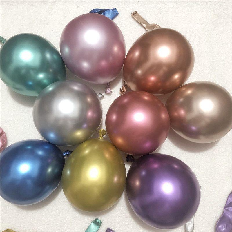 Good Times 10'' & 12'' Latex Metal Balloons for Weddings & Parties