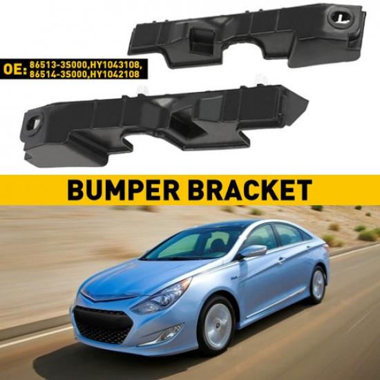 Right+Left Side Front Bumper Bracket Set of 2 Fit For 2011-2015 Hyundai Sonata