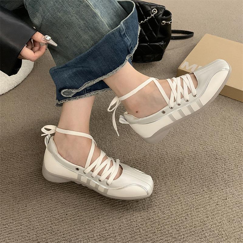 Fashion IPPEUM Sneakers Ballet Flats 2025 New Fashion Shoes Women Mary Janes Ballerina Flat