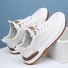 Leather Men's Shoes Spring Versatile Trend Breathable Little White Shoes Men's Summer Hollow Hole Leather Shoes Men's Casual Board Shoes