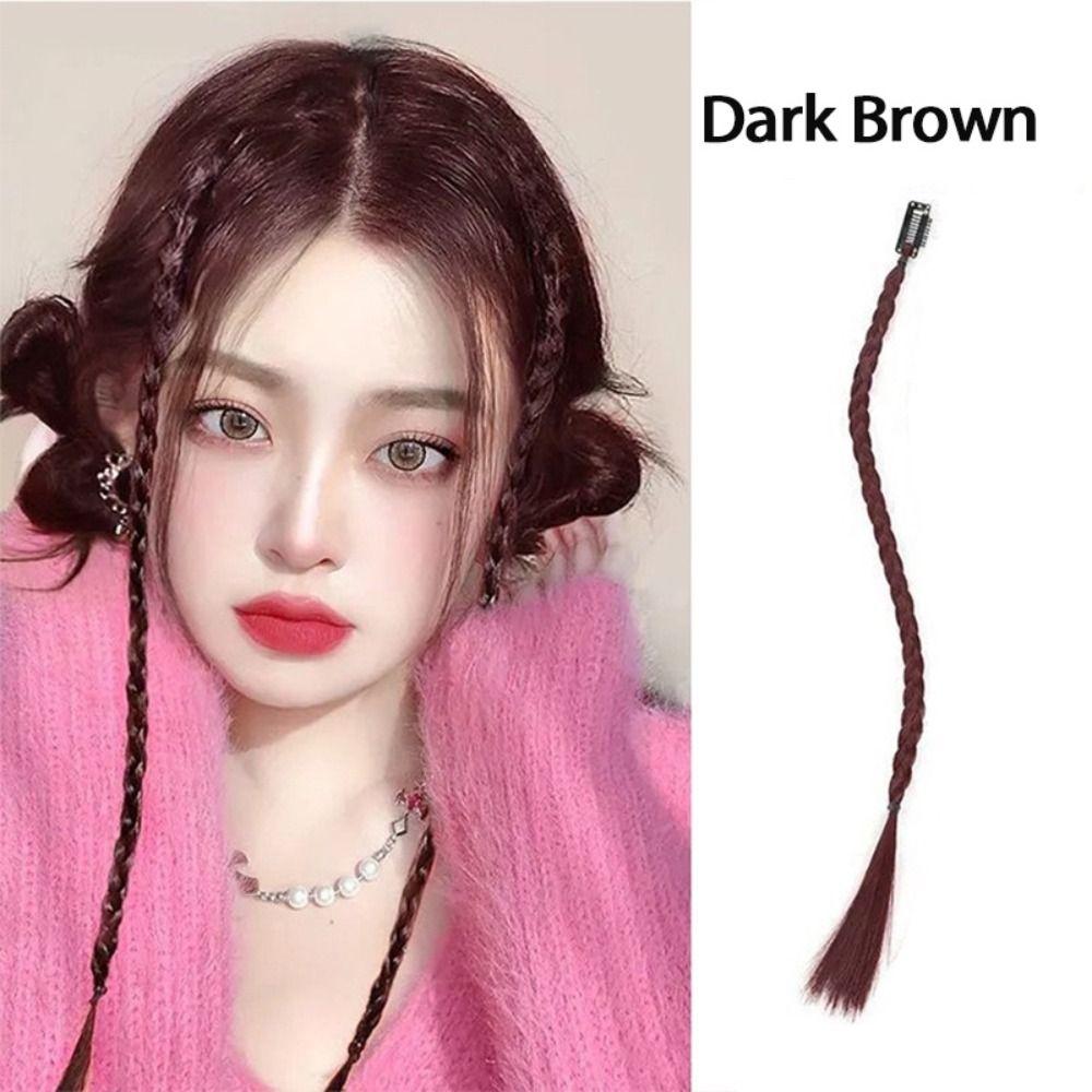 Lightweight Braid Wig With Strong BB Clip Hair Weaving Extension Ponytail Hairpiece  for Women