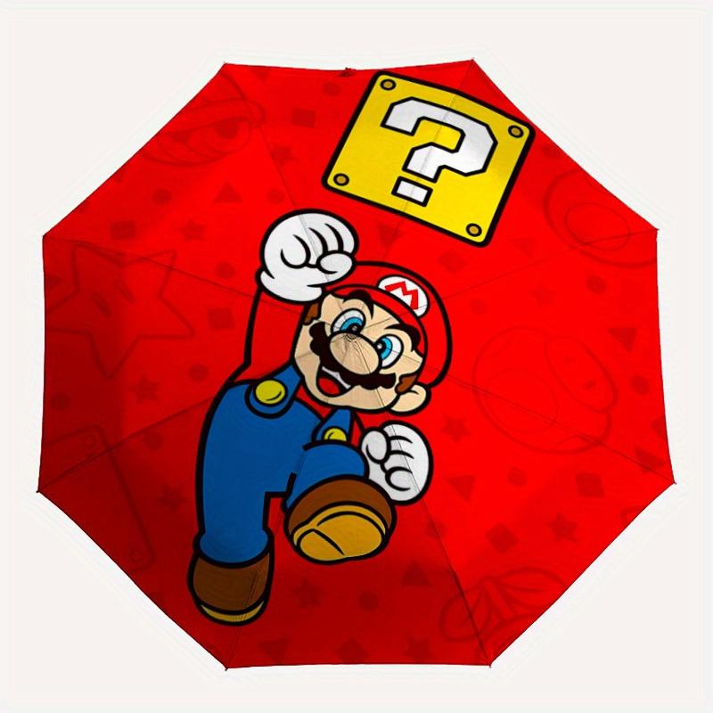 

1pc Mario Automatic Folding Umbrella - Lightweight, Retractable Design with 8-Rib Durability, Perfect for Outdoor28