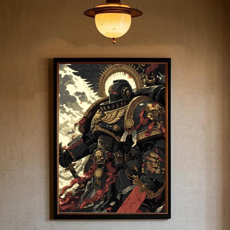 

Игра W-Warhammers Movie Sticky Poster HD art Sticky Wall водонепроницаемый дом гостиная спальня бар эстетическое украшение 21cm×30cm NoFrame