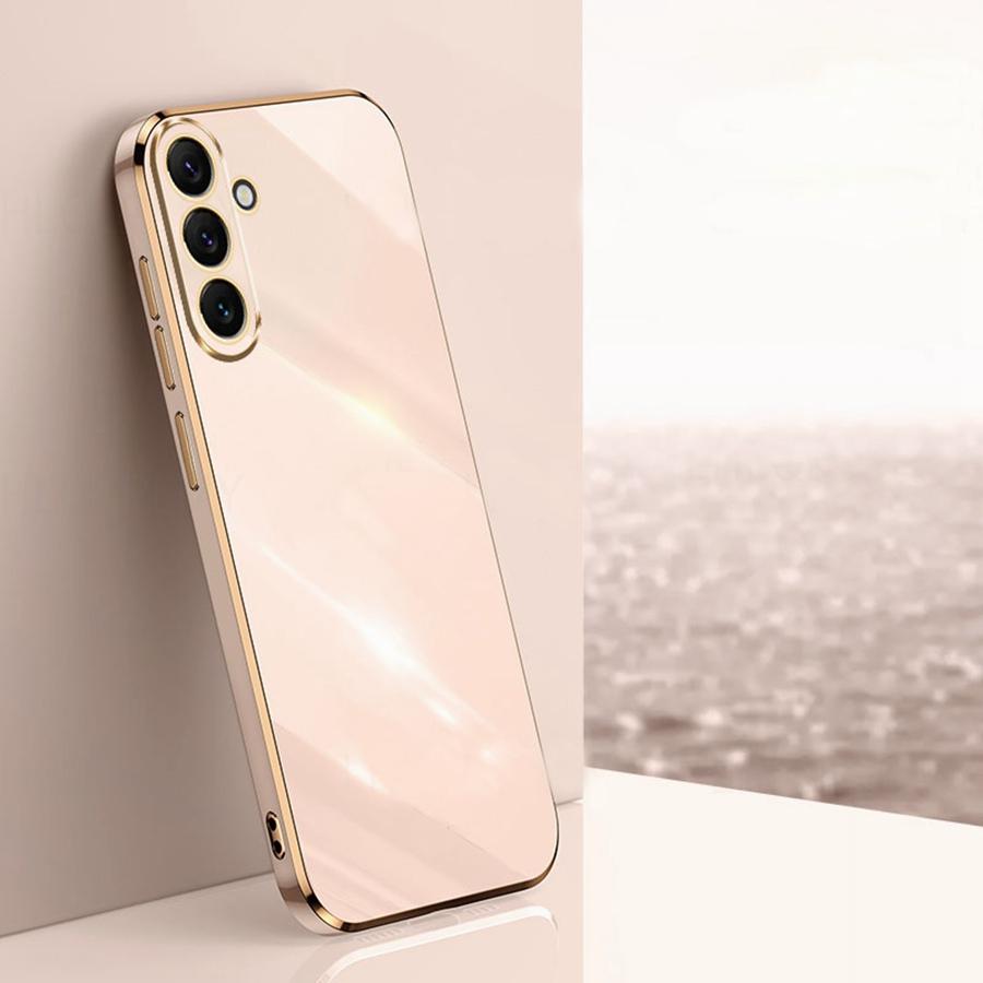 Luxusní pokovený silikonový kryt pro Samsung Galaxy A15 A25 A35 A55 A13 A16 A06 A24 M34 5G A05S A17 A07 A26 S24 S23 A36 A56 S25 S26 A37 A57 Čtvercový kryt