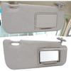 Gray Passenger Right Side Sun Visor Replacement Compatible with ta 2014 to 2019, Passenger Side Sun Visor with Makeup Mirror, Excellent Sun