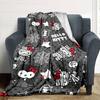 1 Stück Hello Kitty Halloween Decke Leichte Flanelldecke für Sofa Bett Reise Camping Wohnzimmer Büro Couch Stuhl