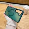 Soft Color Skin Sensitive Magnetic Suction Suitable for Samsung S24ultra Mobile Phone Case Wireless Charging S25plus Matte Protective Case