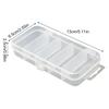 Double Layer Transparents Fishing Baits Organizers with Durability Plastic Construction for Lures Storage