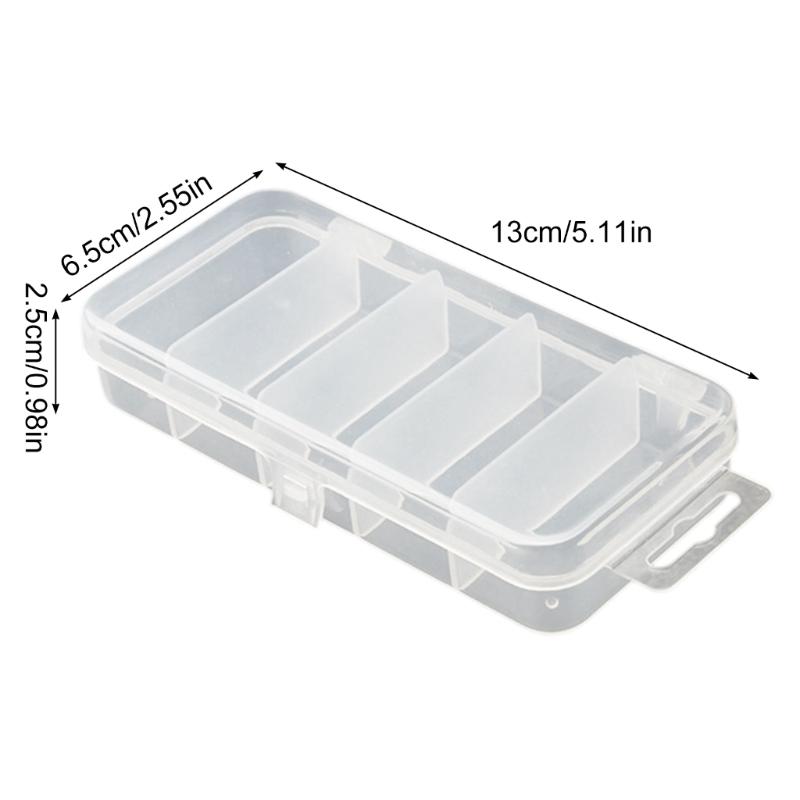 Double Layer Transparents Fishing Baits Organizers with Durability Plastic Construction for Lures Storage