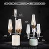 Camping Gas Tank Connector 1 to 4 Outdoor Gas Tank Adapter with Extension Rod for Gas Lamps