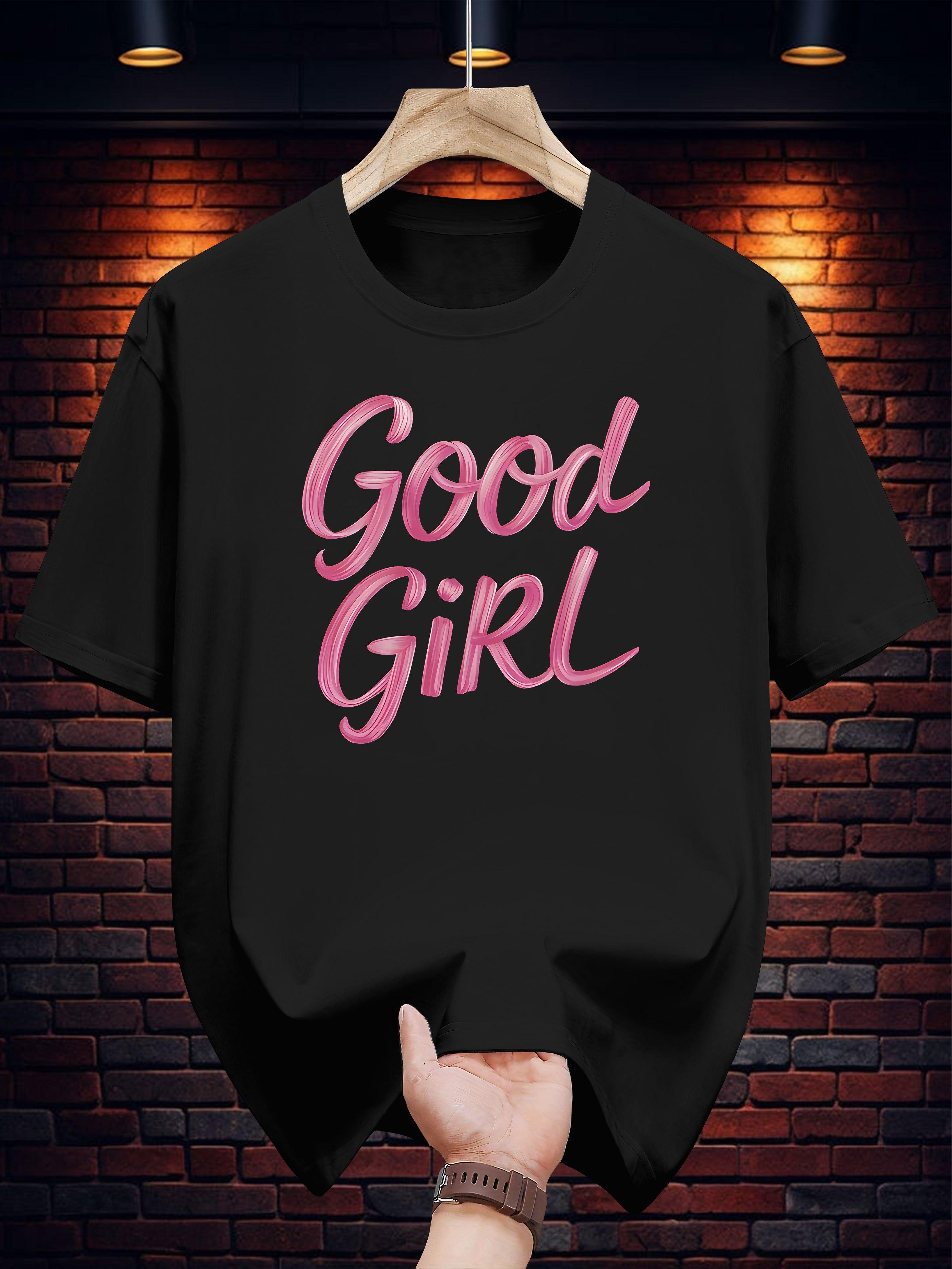 Good Girl  Graphic Tee - Casual Summer Short Sleeve T-shirt XL