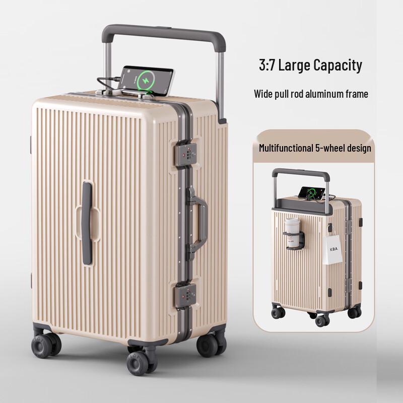 OKD 24-inch Business PC Hardside Luggage with Aluminum Frame