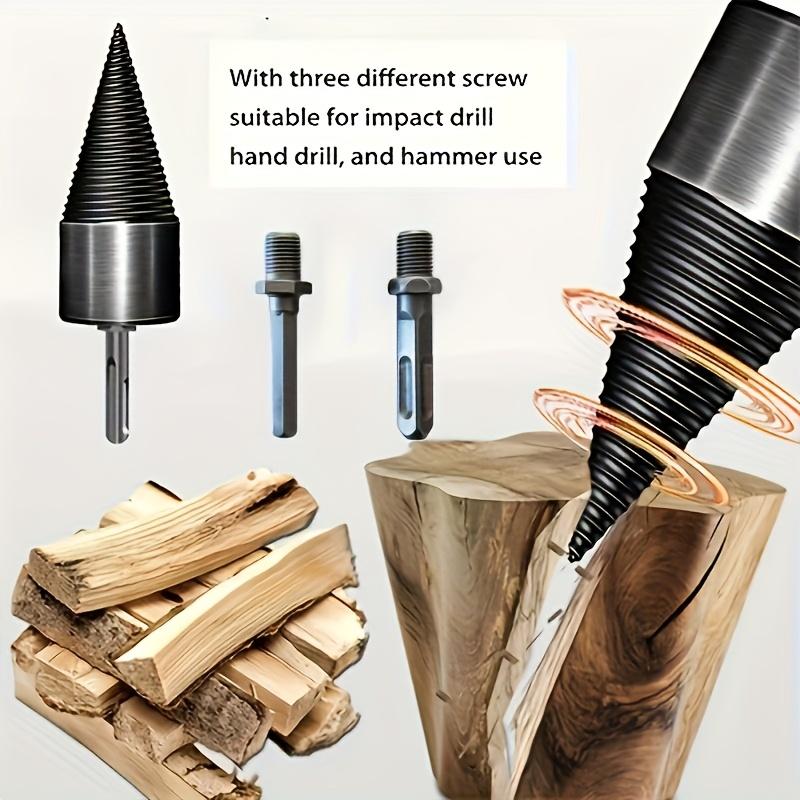 Wood Block Separation Drill Bits Made of Metal, Includes A Wood Block Separation Drill Bit Set with One Drill Bit and Three Matching Screws.
