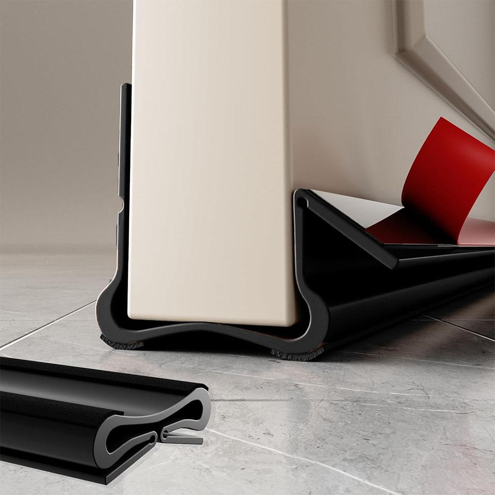 Flexible Door Bottom Seal Strip Door Gap Soundproofing Wind Dust Proof Weather Strip Under Door Draft Stopper Tape