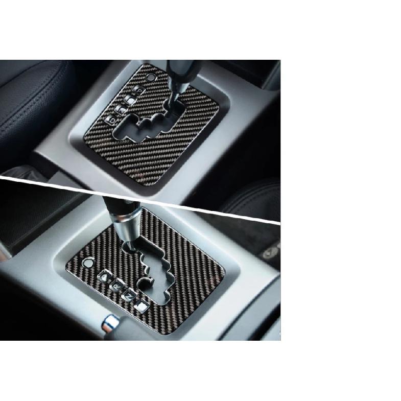 Interior Console Gear Shift Panel Trim Cover Decor Carbon Fiber Fit For Subaru Forester 2008 2009 2010 2011 2012 Left Hand Drive