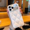 Small Fragrance Leather Grain Lens Full coverage Protection Case For iPhone 17 Pro Max 17 pro Air 16e 16 Pro 15 14 Pro Max Cover