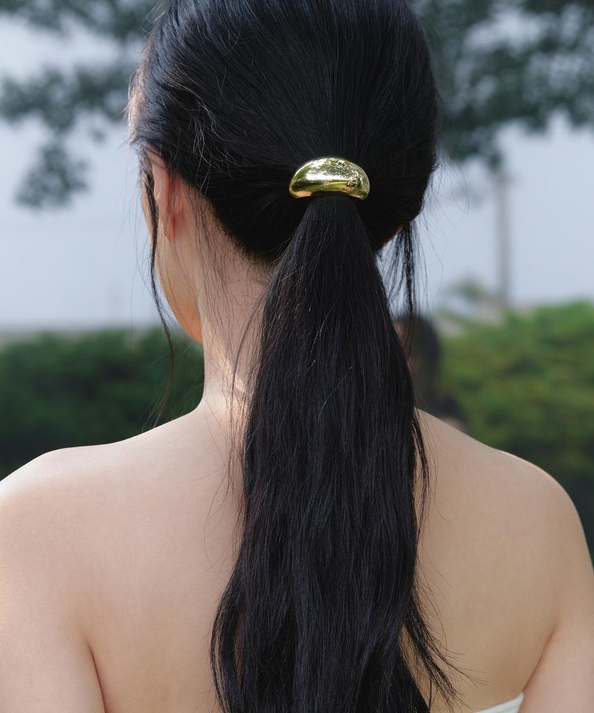 Byweekend Rom Hair Tie_Gold